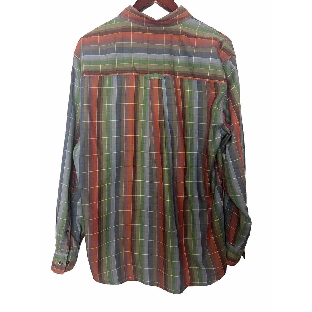 Pendleton Plaid Red Blue Button Down Ls Mens Cott… - image 2